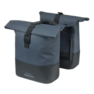 Dubbele fietstas Cove MIK 28-32L 14 x 29 x 36 cm - blauw/zwart