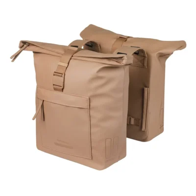 Dubbele fietstas Basil Brooklyn 41L 14 x 30 x 37 cm - zand