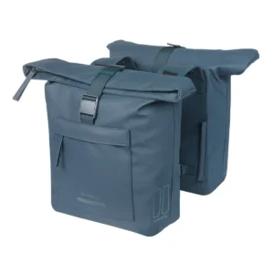 Dubbele fietstas Basil Brooklyn 41L 14 x 30 x 37 cm - blauw