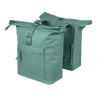 Dubbele fietstas Basil Brooklyn 41L 14 x 30 x 37 cm - groen