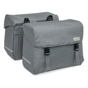 Dubbele fietstas New Looxs Mondi Joy Double - 38 liter - 39 x 18 x 32 cm (2x) - Nima Grey