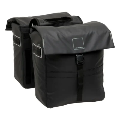 Dubbele fietstas New Looxs Leeds Double - 38 liter - 33 x 18 x 38 cm (2x) - Black