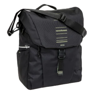 Enkele fietstas New Looxs Vigo Single - 20 liter - 30 x 19 x 40 cm - Black-Green