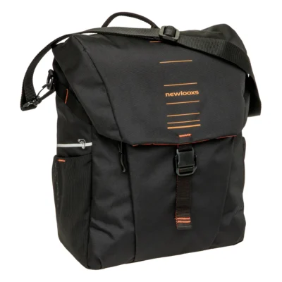 Enkele fietstas New Looxs Vigo Single - 20 liter - 30 x 19 x 40 cm - Black-Orange