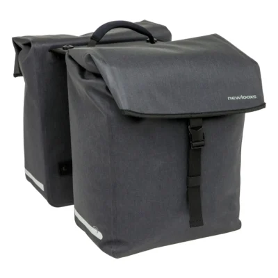 Dubbele fietstas New Looxs Hamar Double MIK 2.0 - 38 liter - 32 x 16 x 40 cm (2x) - Anthracite
