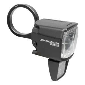 Koplamp Trelock LS 890-T Lighthammer voor 100 lux E-bike incl. vork adapter - zwart