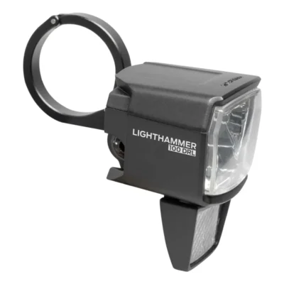 Koplamp Trelock LS 890-T Lighthammer voor 100 lux E-bike incl. vork adapter - zwart
