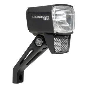 Koplamp Trelock LS 805-T Lighthammer 80 Lux voor dynamo - zwart