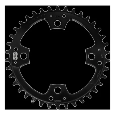 Kettingblad 38T KMC BCD 104 mm - 1/2" x 11/128" narrow wide - zwart