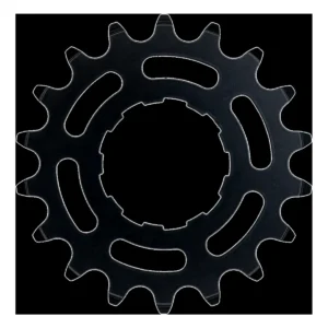 Tandwiel KMC Voor enviolo 18T O-MO Staal 3/32 inch - Zwart