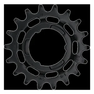 Tandwiel KMC Voor Shimano 18T O-MO Staal 3/32 inch - Zwart