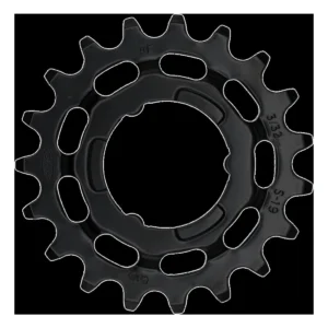 Tandwiel KMC Voor Shimano 19T O-MO Staal 3/32 inch - Zwart