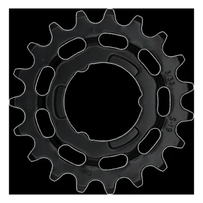 Tandwiel KMC Voor Shimano 19T O-MO Staal 3/32 inch - Zwart