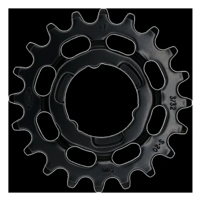 Tandwiel KMC Voor Shimano 20T O-MO Staal 3/32 inch - Zwart