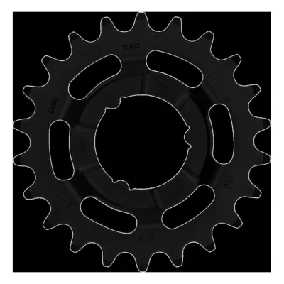 Tandwiel KMC Voor Shimano 22T O-MO Staal 3/32 inch - Zwart