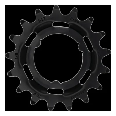 Tandwiel KMC Voor Shimano 17T O-MO Staal 1/8 inch - Zwart