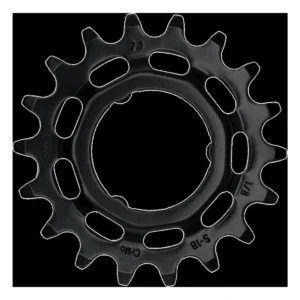 Tandwiel KMC Voor Shimano 18T O-MO Staal 1/8 inch - Zwart
