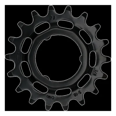 Tandwiel KMC Voor Shimano 18T O-MO Staal 1/8 inch - Zwart