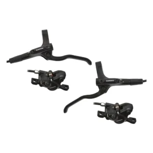 Hydraulische schijfremset Shimano MT200 voor- en achterzijde - zonder remschijf - zwart