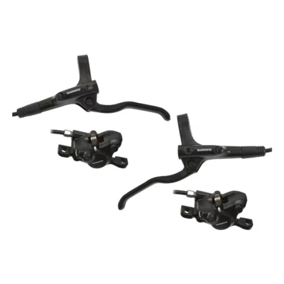 Hydraulische schijfremset Shimano MT200 voor- en achterzijde - zonder remschijf - zwart