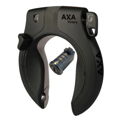 Ringslot Axa Victory ART 2 - matzwart - inclusief accuslot Gazelle Impulse