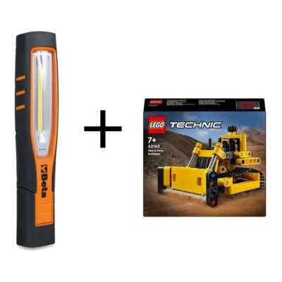 Draadloos oplaadbare LED-lamp Beta Tools 1838SW inclusief gratis Lego