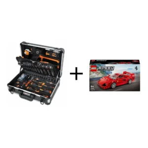Beta Worker gereedschapskoffer met 100-delig assortiment, inclusief gratis Lego