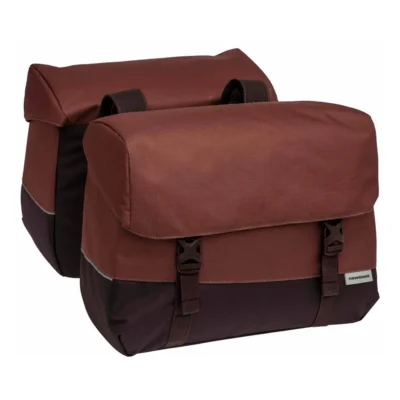 Dubbele fietstas New Looxs Joli 37 liter 38 x 18 x 29 cm (2x) - burgundy/rust