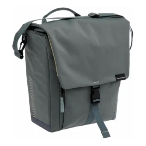 Enkele fietstas New Looxs Tulum 16 liter 35 x 17 x 37cm - groen/grijs