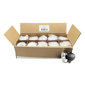 Simson batterij koplamp Classic Luxurious - zwart (10 stuks in box)