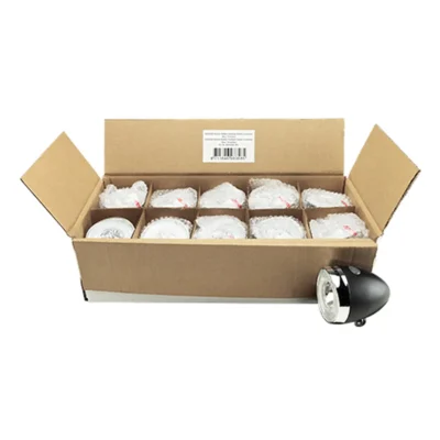 Simson batterij koplamp Classic Luxurious - zwart (10 stuks in box)