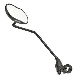 Spiegel Ergotec M-88LV lange arm 111 x 52 mm aluminium - zwart gezandstraald