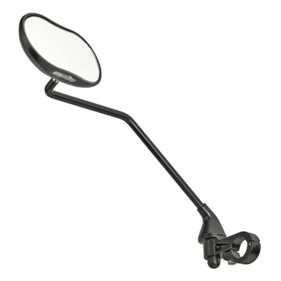 Spiegel Ergotec M-88LV lange arm 111 x 52 mm aluminium - zwart gezandstraald