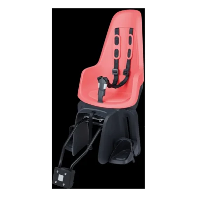 Kinderzitje achter Bobike One Maxi 1P & EB-D met frame- en dragerbevestiging - fierce flamingo