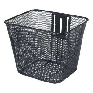 Fietsmand Basil Bilbao met vaste montage 26 x 22 x 27 cm - zwart