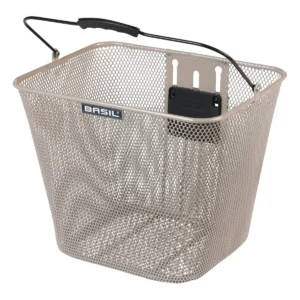 Fietsmand Basil Bilbao KF bevestiging 26 x 22 x 27 cm - nude metallic