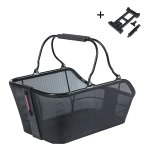 Fietsmand Basil Cento Tech Fiber Nordlicht MIK 21 Liter 39 x 24 x 15 cm zwart