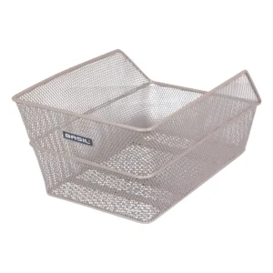 Fietsmand Basil Cento achtermand 24 x 38,5 x 11 cm - nude metallic