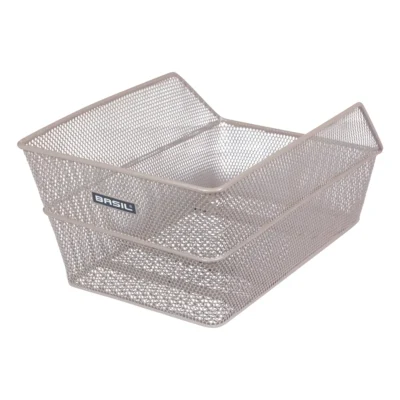 Fietsmand Basil Cento achtermand 24 x 38,5 x 11 cm - nude metallic
