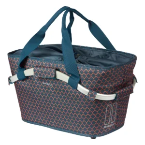 Fietsmand Basil Flair Carry All achtermand met MIK bevestiging 38 x 21 x 27 cm - navy blue