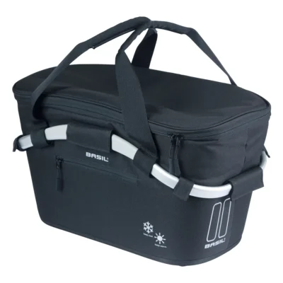 Fietsmand Basil Classic Carry All ISO met MIK bevestiging 18 liter 38 x 21 x 27 cm - zwart