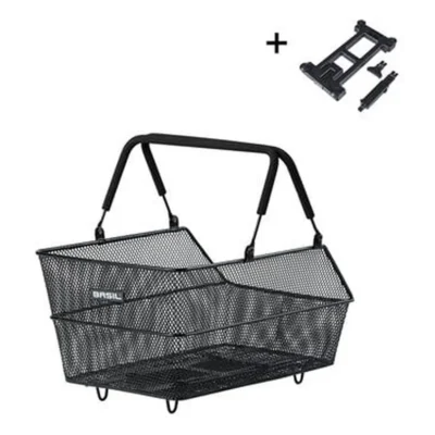 Fietsmand Basil Cento S met MIK bevestiging 7 liter 31 x 21 x 11 cm - zwart