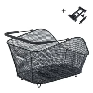 Fietsmand Basil Icon M met MIK bevestiging 13 liter 39 x 24 x 14 - zwart
