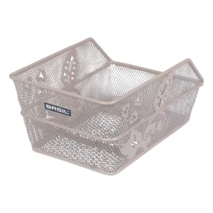 Fietsmand Basil Cento Flower S 31 x 21 x 0 - Nude metallic