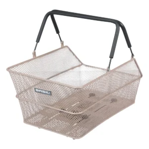 Fietsmand Basil Cento MIK 39 x 24 x 13 cm - Nude metallic