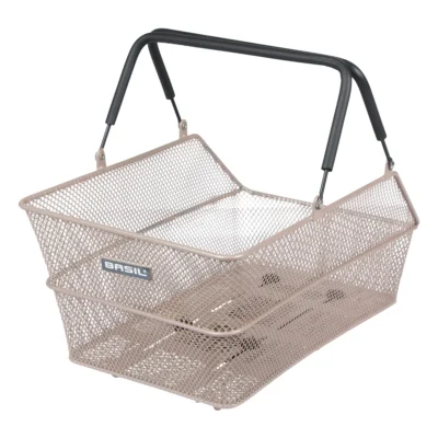 Fietsmand Basil Cento MIK 39 x 24 x 13 cm - Nude metallic
