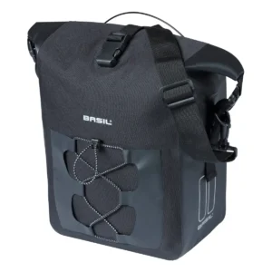 Enkele fietstas Basil Navigator Waterproof M MIK 14 liter - 14 x 24 x 34 cm - zwart
