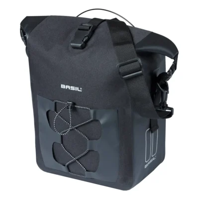 Enkele fietstas Basil Navigator Waterproof M MIK 14 liter - 14 x 24 x 34 cm - zwart