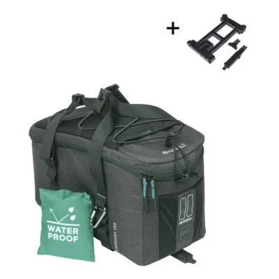 Bagagedragertas Basil Discovery 365D MIK 9 liter 34 x 16 x 18 cm - zwart