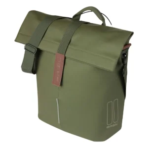 Fietsshopper Basil City MIK Studs 14-16 liter 11 x 29 x 36 cm - moss green
